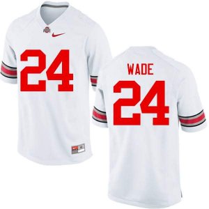NCAA Ohio State Buckeyes Men's #24 Shaun Wade White Nike Football College Jersey JIO5445GJ